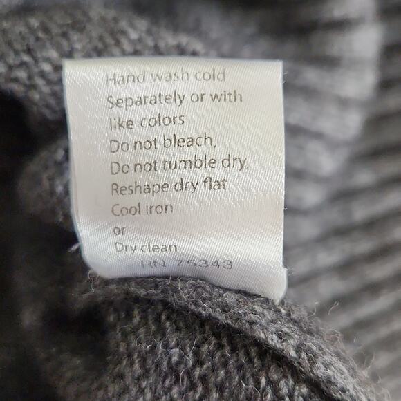 Bartolini Women's Gray High-Low Side Slit Wool Cashmere Blend Sweater Size Med - Picture 8 of 9